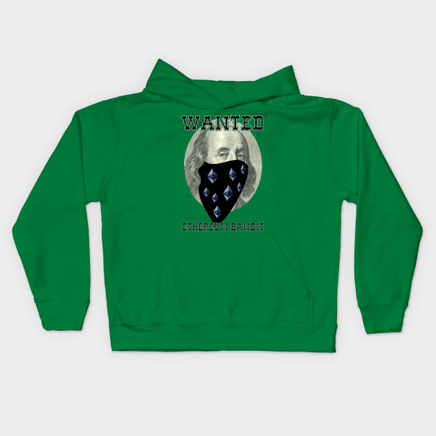 Ethereum Bandit Kids Hoodie by CryptoTextile